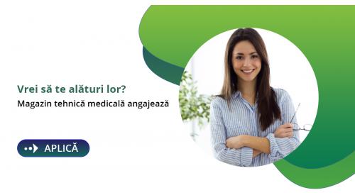 Magazin tehnică medicală caută lucrători comerciali