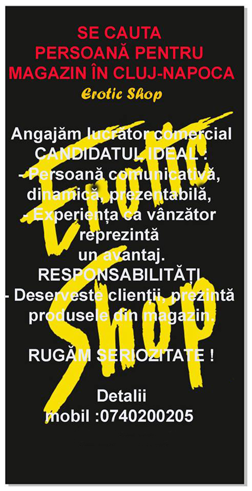 Angajăm Lucrător comercial