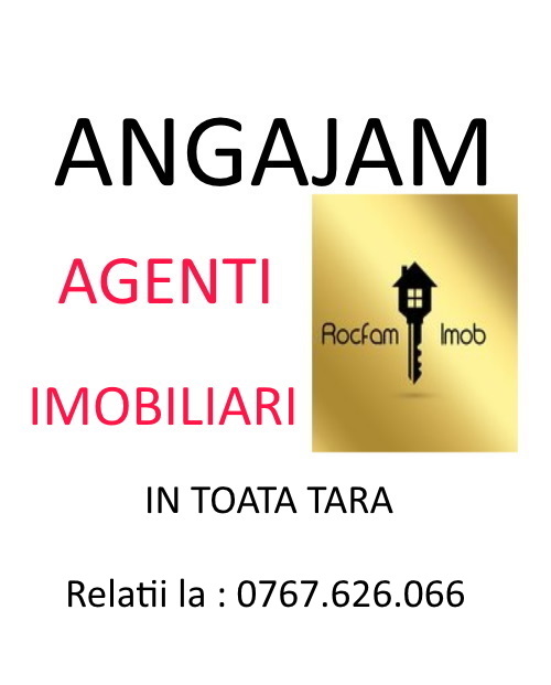 Angajam agenti imobiliari in toata tara