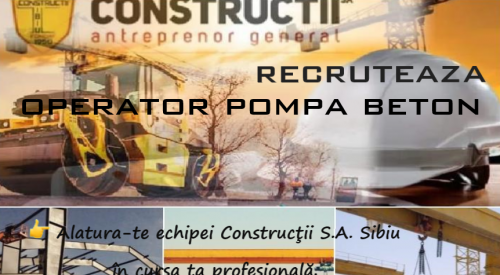 Operator pompa de beton