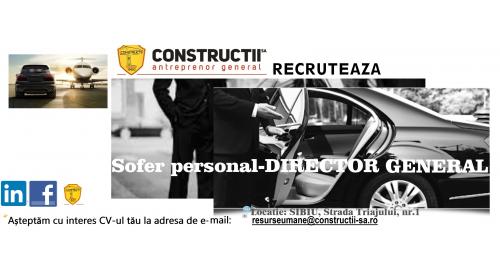 Sofer personal pentru Director General