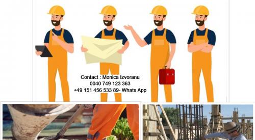 Angajam Fierar betonist- Dortmund, Germania